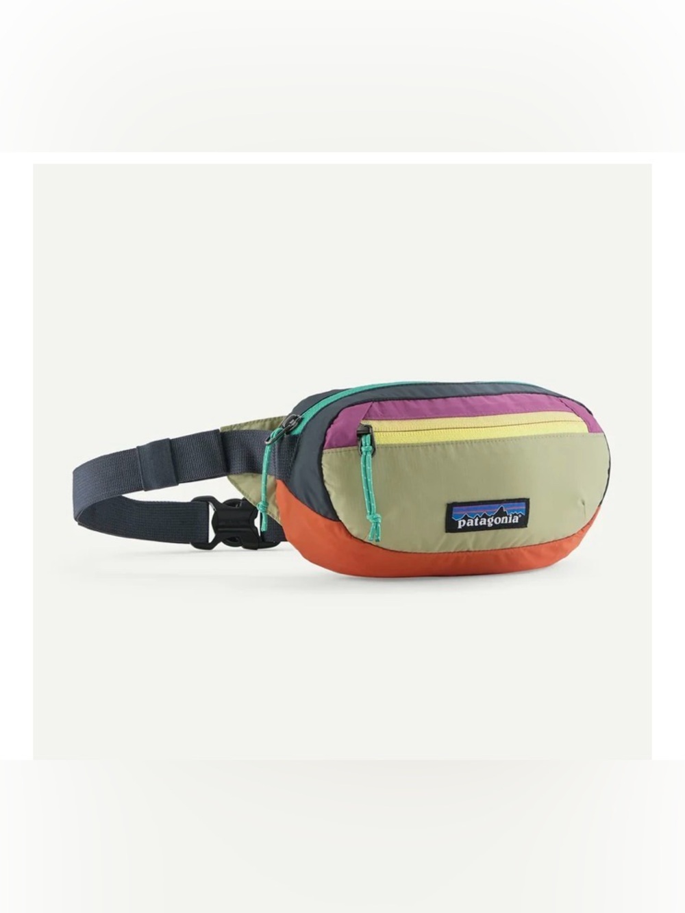 Patagonia Terravia Mini Hip Pack patchwork gumtree green NEW perfect NWT
